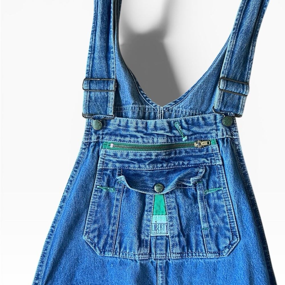 Vintage Liberty Denim Overalls Mens 36x32 distressed thrashed - Picture 4 of 7